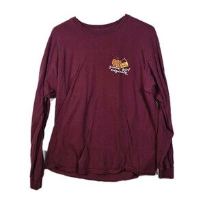 Girlie Girl Originals Women's Large Maroon "Fall S'more Fun" T-Shirt